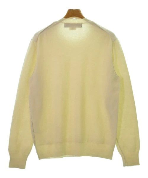 Comme des Garcons Homme Plus Sweater knitted wool pullover crewneck plain Ivory Size US M / EU 48-50 / 2 - 2 Thumbnail
