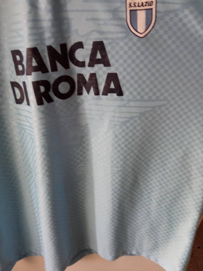 Umbro Vintage Umbro S.S. Lazio Roma 1995/96 Soccer Jersey Size US XL / EU 56 / 4 - 8 Thumbnail