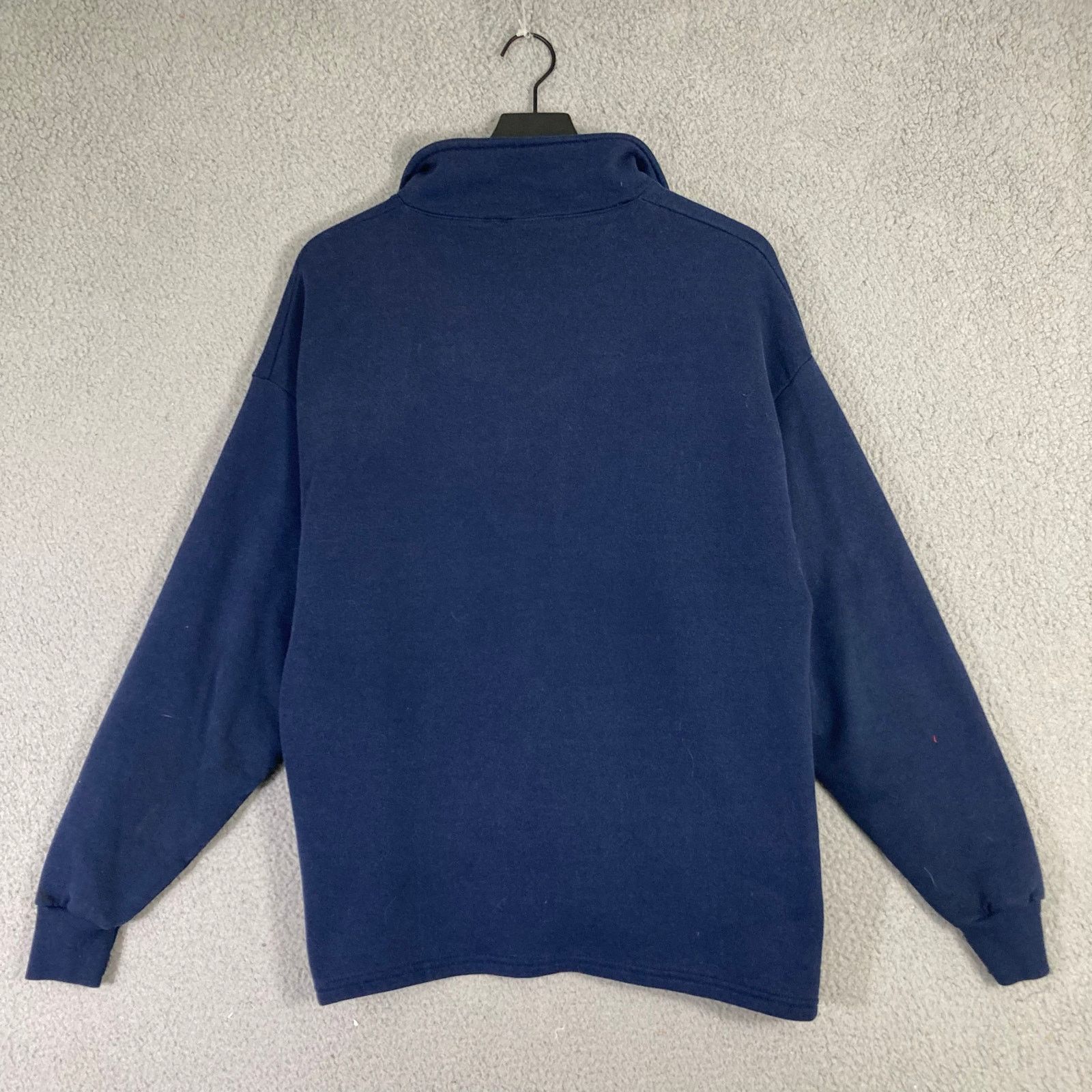 Jerzees Vintage Sports Illustrated Men's XL Navy 1/4 Zip Sweatshirt Size US XL / EU 56 / 4 - 5 Thumbnail