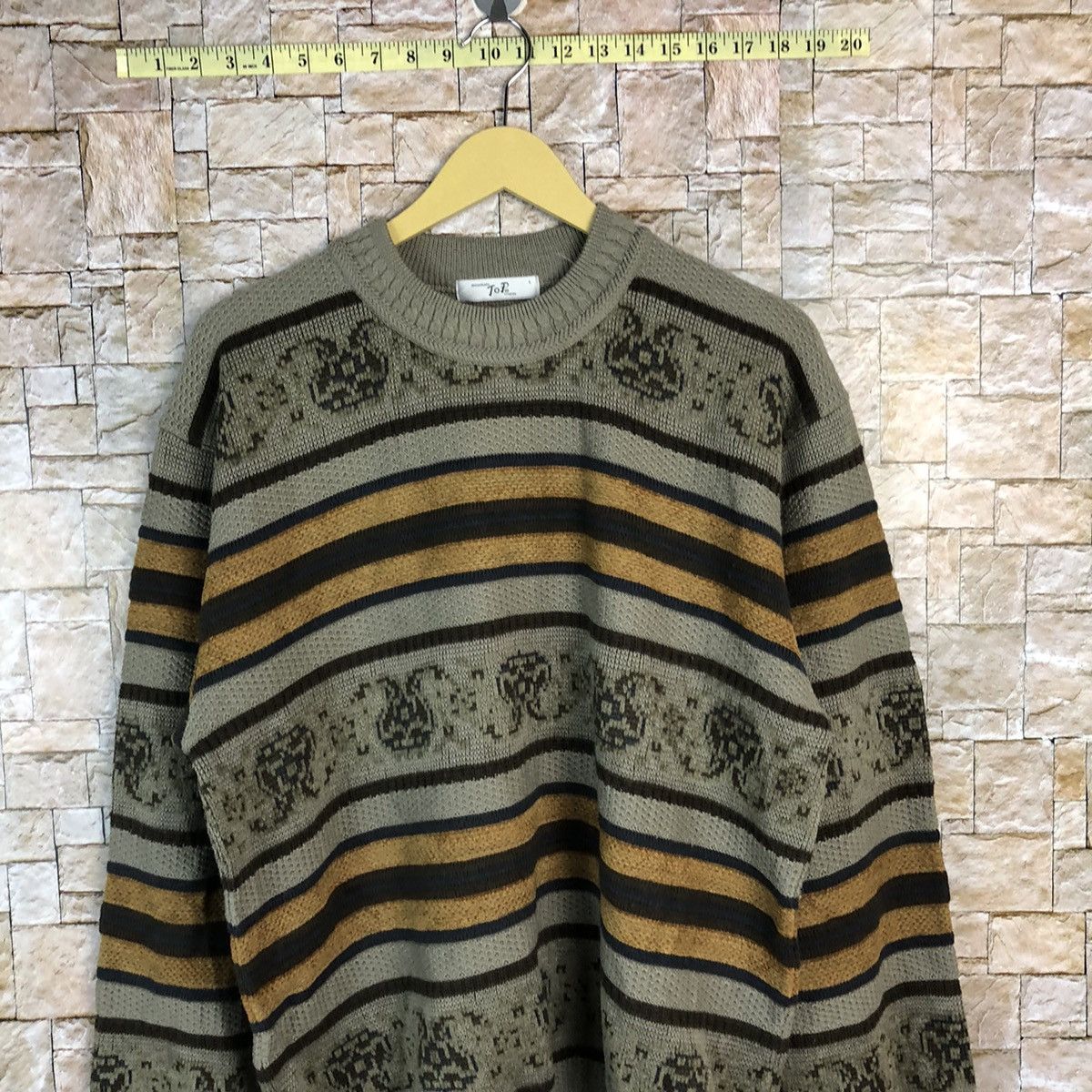 Homespun Knitwear Top Cream art vintage japan sweatshirt Knitwear #A690 Size M / US 6-8 / IT 42-44 - 2 Thumbnail