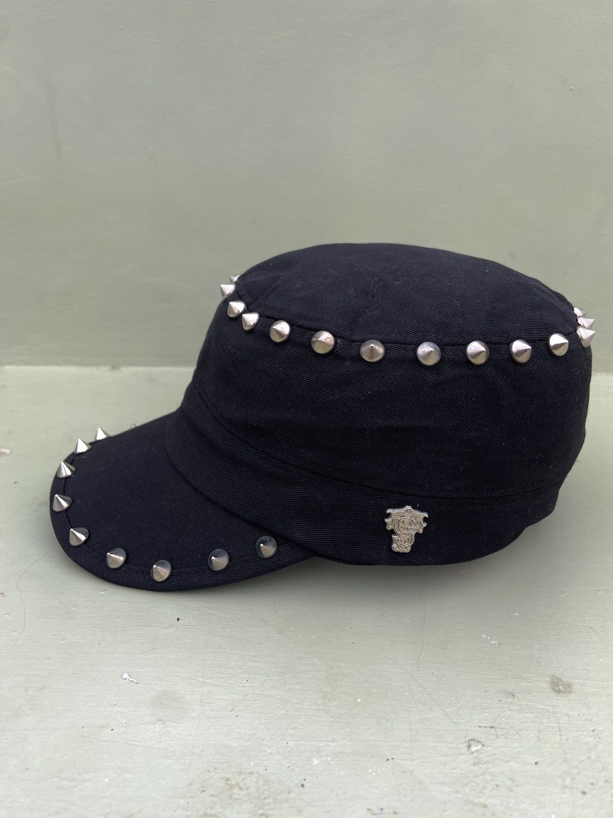 If Six Was Nine 💥BINDING OVER💥tankus punk style studded ifsix patrol hat Size ONE SIZE - 5 Thumbnail