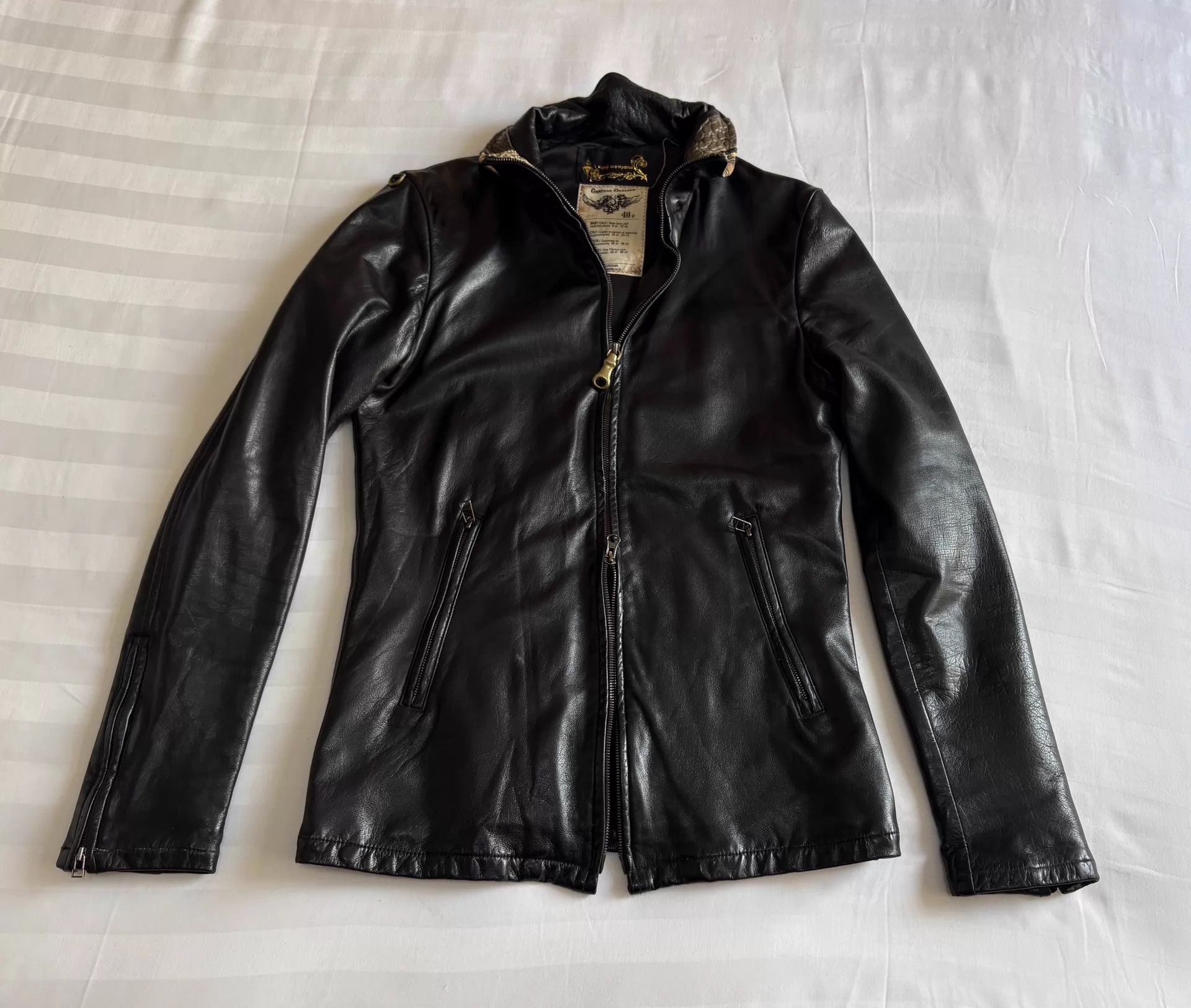 Other Kyoji Maruyama Vintage Panelled Leather Jacket 48/69 Size US M / EU 48-50 / 2 - 1 Thumbnail