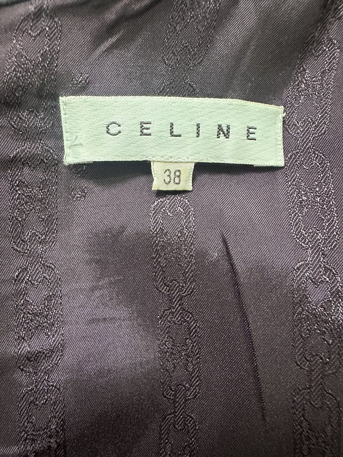Celine CELINE | Lambswool Draped Macadam Sleeveless Dress Size S / US 4 / IT 40 - 2 Thumbnail