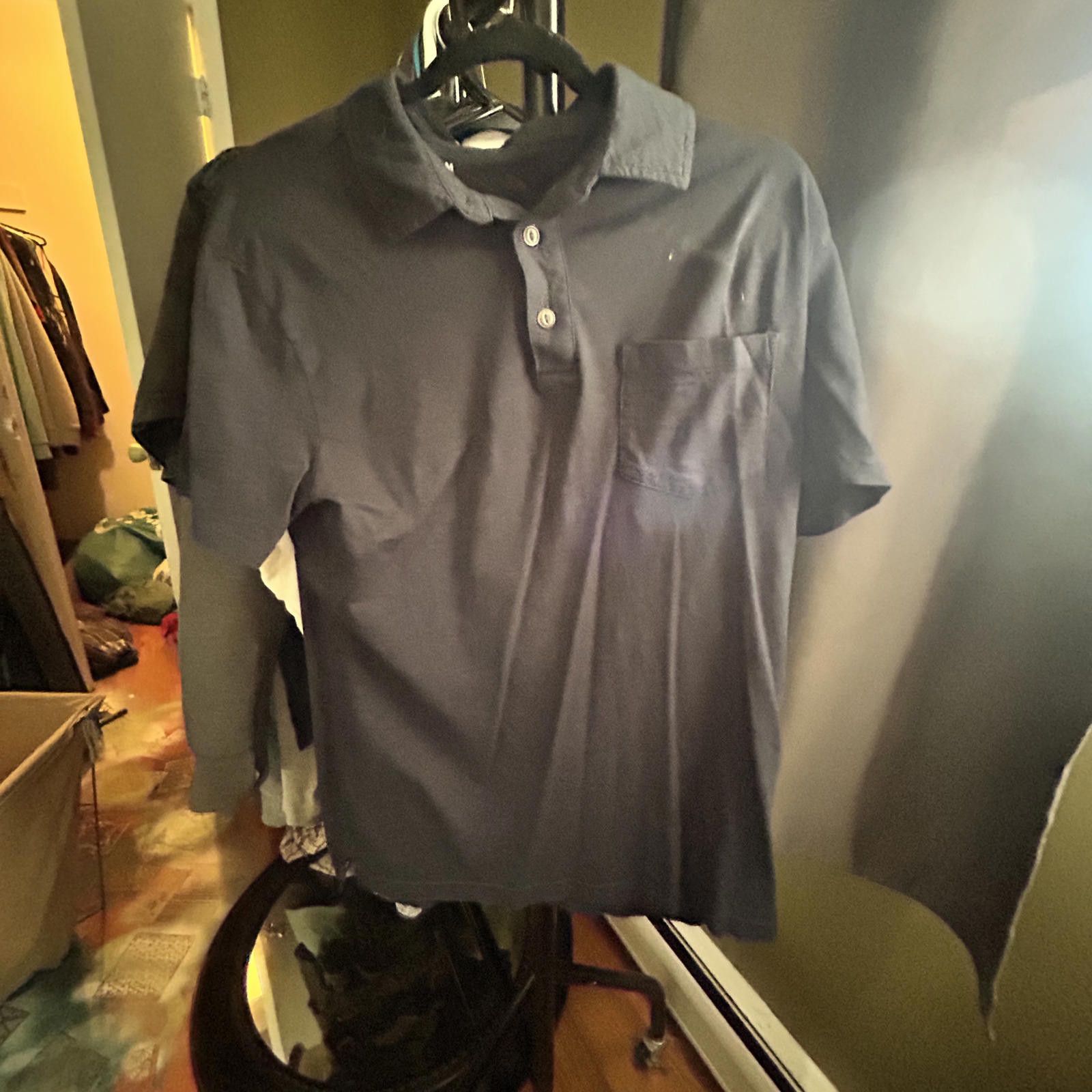 Unknown London Classic Black Mens Polo Shirt - Timeless Style, Max Comfort! Size US M / EU 48-50 / 2 - 1 Thumbnail
