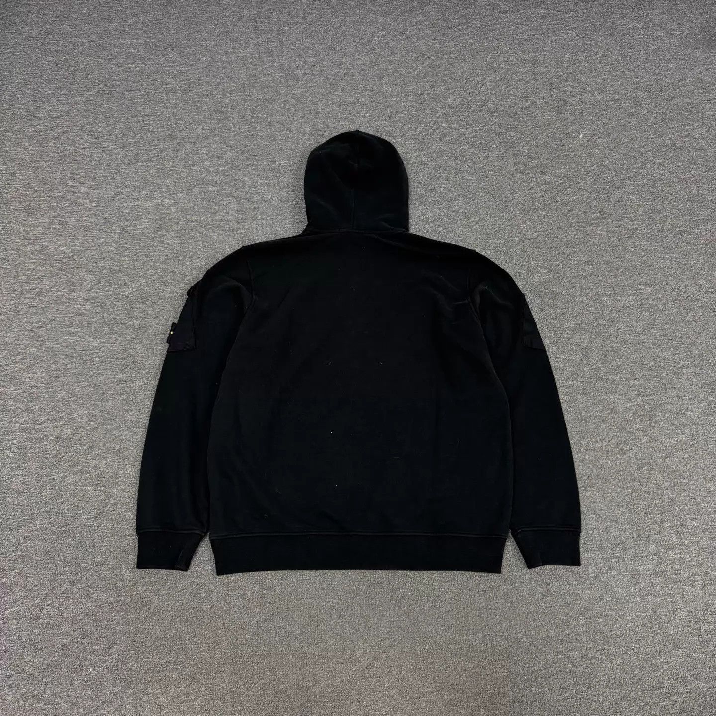 Stone Island Stone Island Black Hood Zip Hoodie 2-Pocket Sleeve Logo XL Size US XL / EU 56 / 4 - 3 Thumbnail