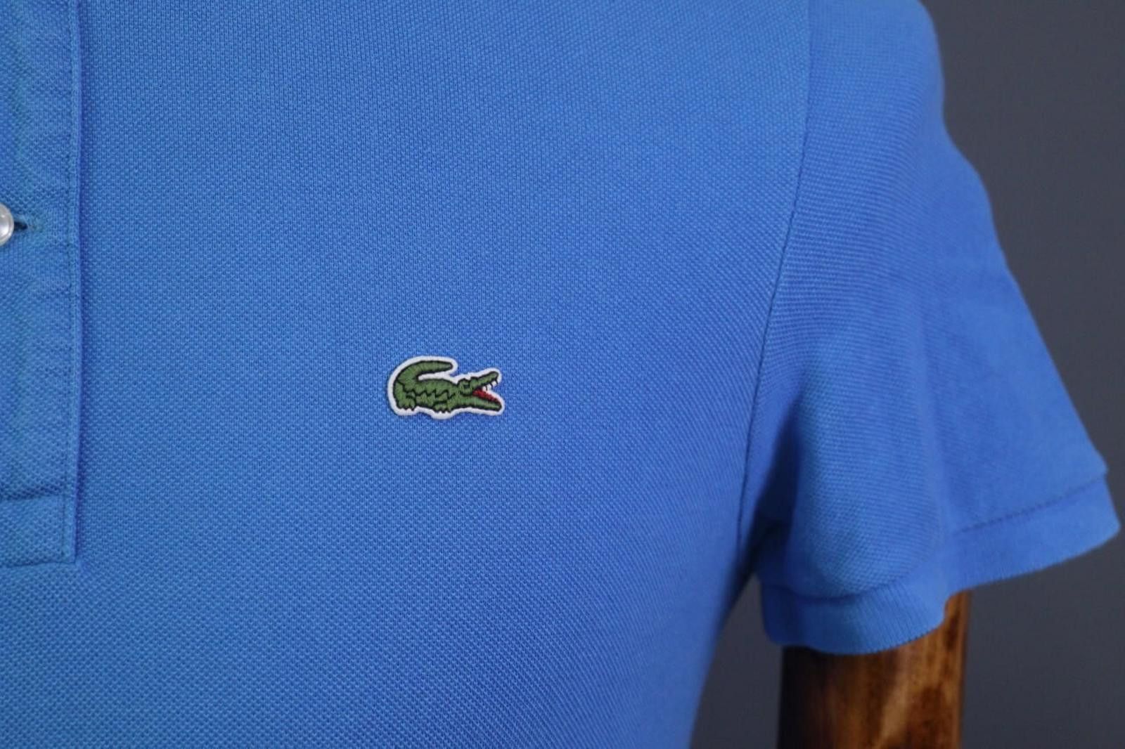 Lacoste Lacoste Blue Cotton Collared Popover Polo Shirt Size M Size US M / EU 48-50 / 2 - 5 Thumbnail
