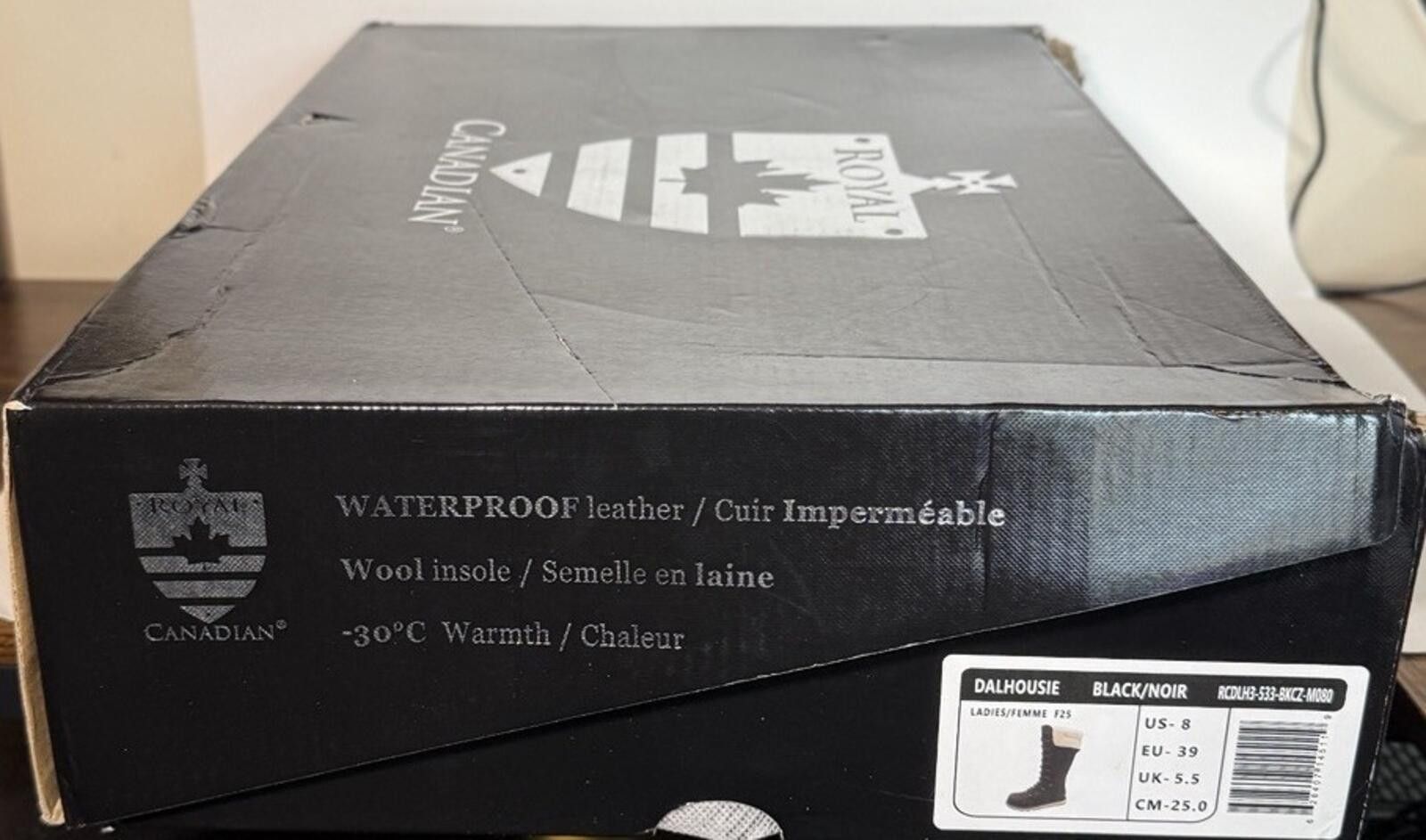 Other ROYAL CANADIAN Dalhousie Waterproof Leathe Winter Boot Black Size US 8 / IT 38 - 9 Thumbnail