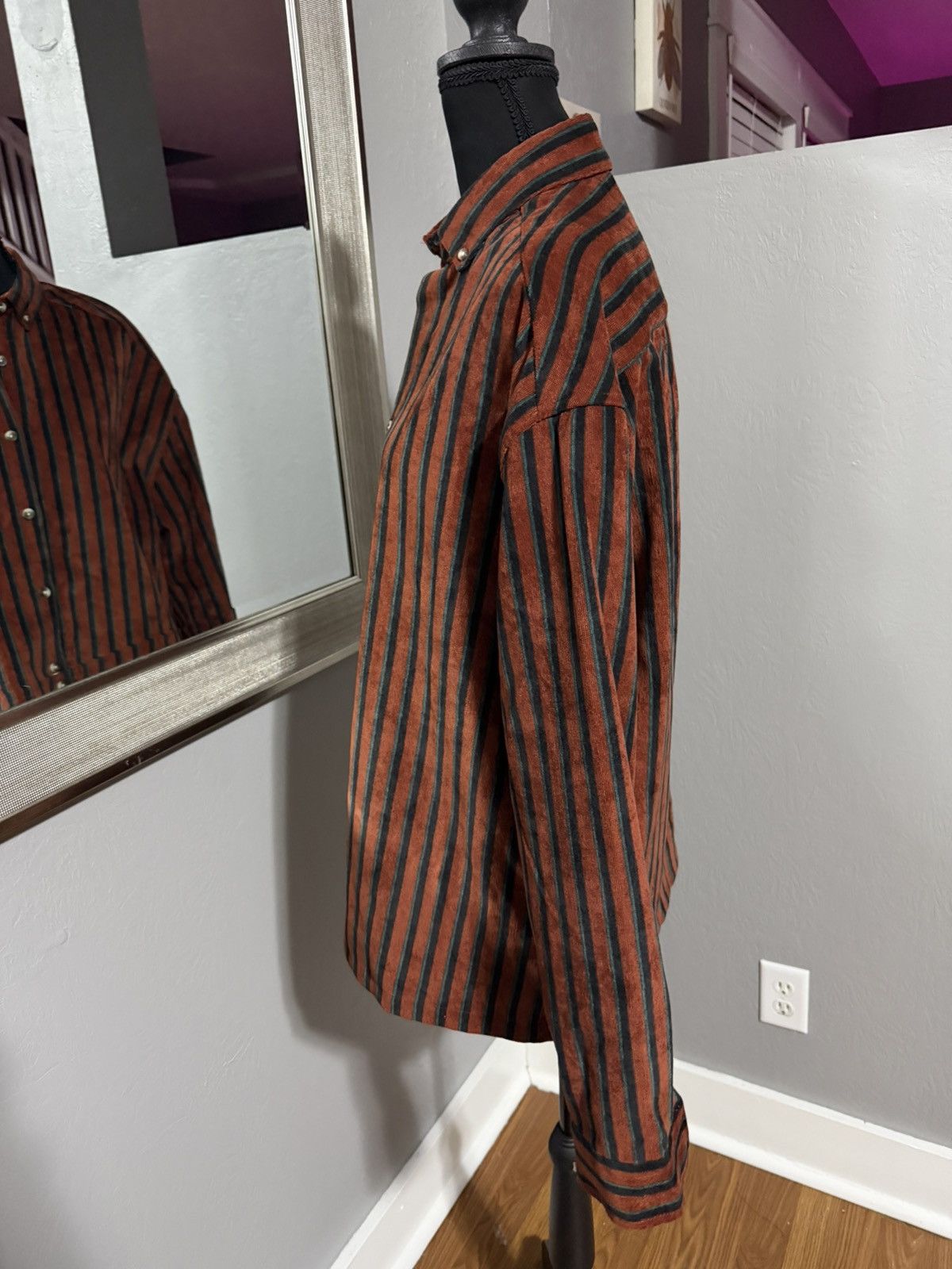 Asos Asos corduroy striped 70s academia button down shirt small Size US S / EU 44-46 / 1 - 5 Thumbnail