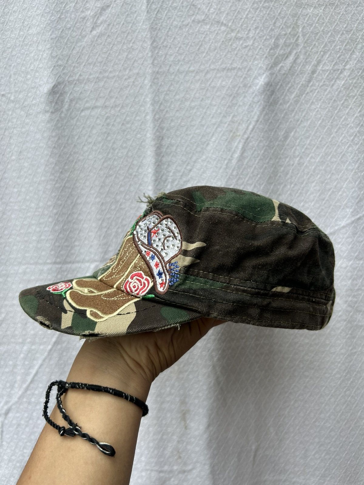 Hysteric Glamour × If Six Was Nine × Japanese Brand Distressed camo army cowboy girl style patch hats Size ONE SIZE - 3 Thumbnail
