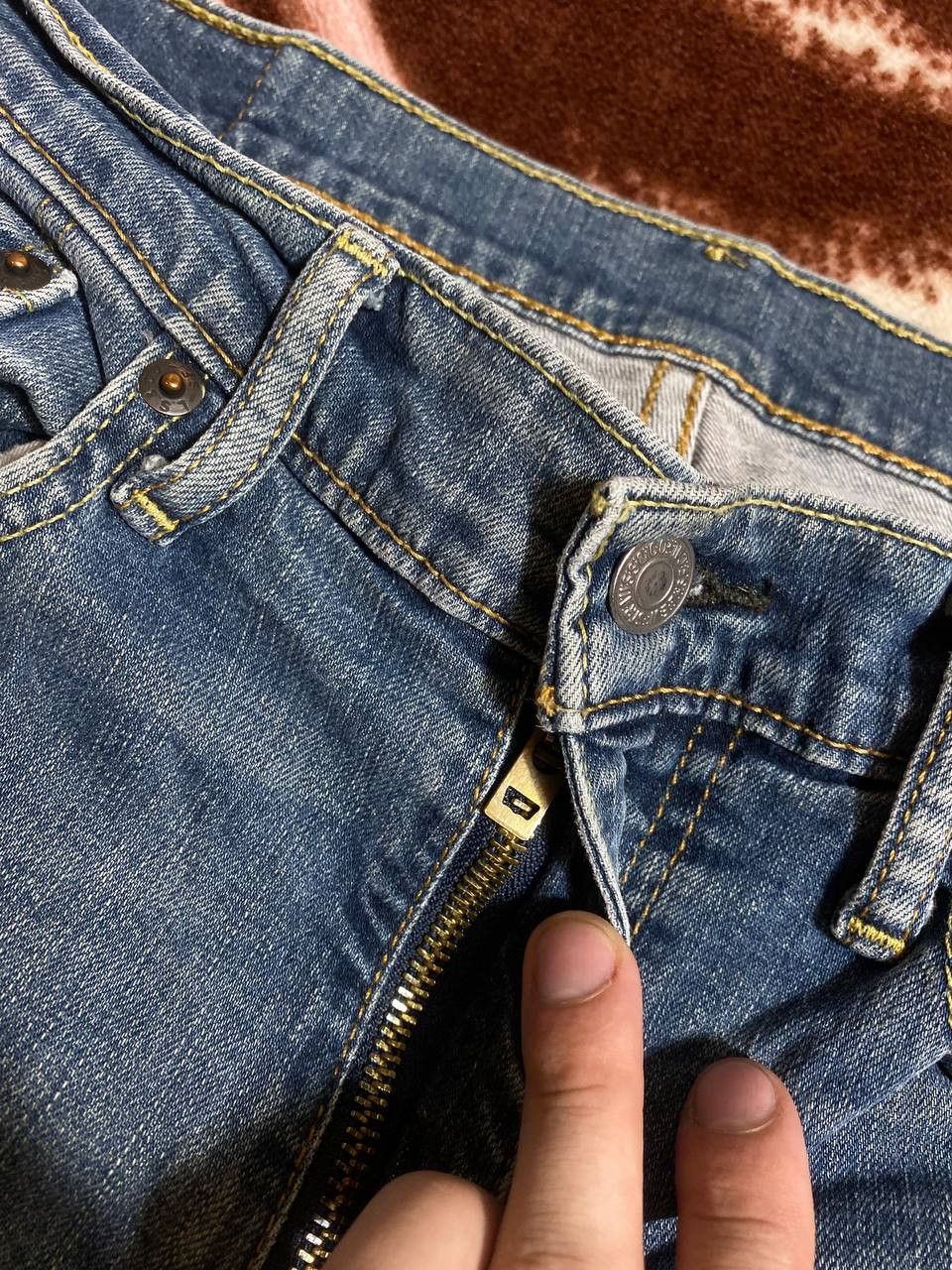 Levi's Vintage 90s Levis Faded Wash Distress Baggy Jeans Size US 34 / EU 50 - 6 Thumbnail