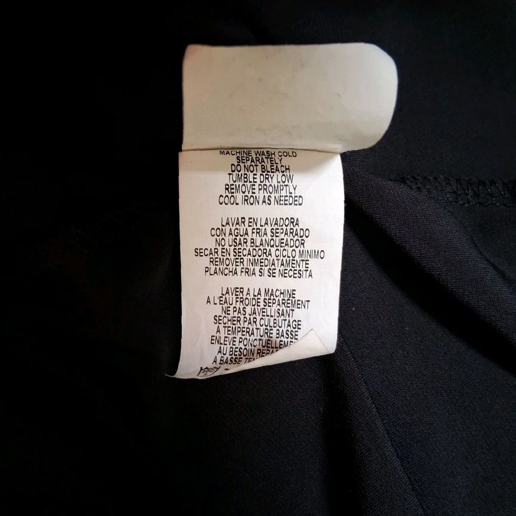 Vintage Tiana B Dress Plus Size Black Knee Length A-Line 3X Women's Stretch Polyester Solid Classic Party Office Wear Size XXL / US 16-18 / IT 52-54 - 7 Thumbnail