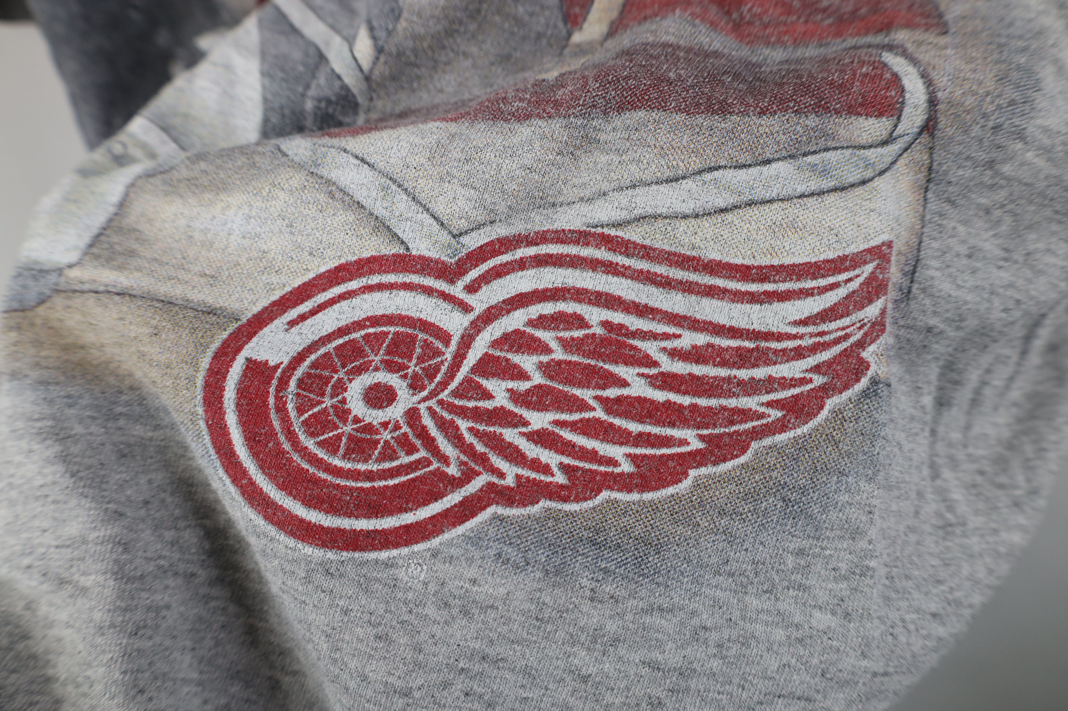 Vintage Vintage 90s Detroit Red Wings Hockey Short Sleeve T-Shirt Size US XL / EU 56 / 4 - 7 Thumbnail