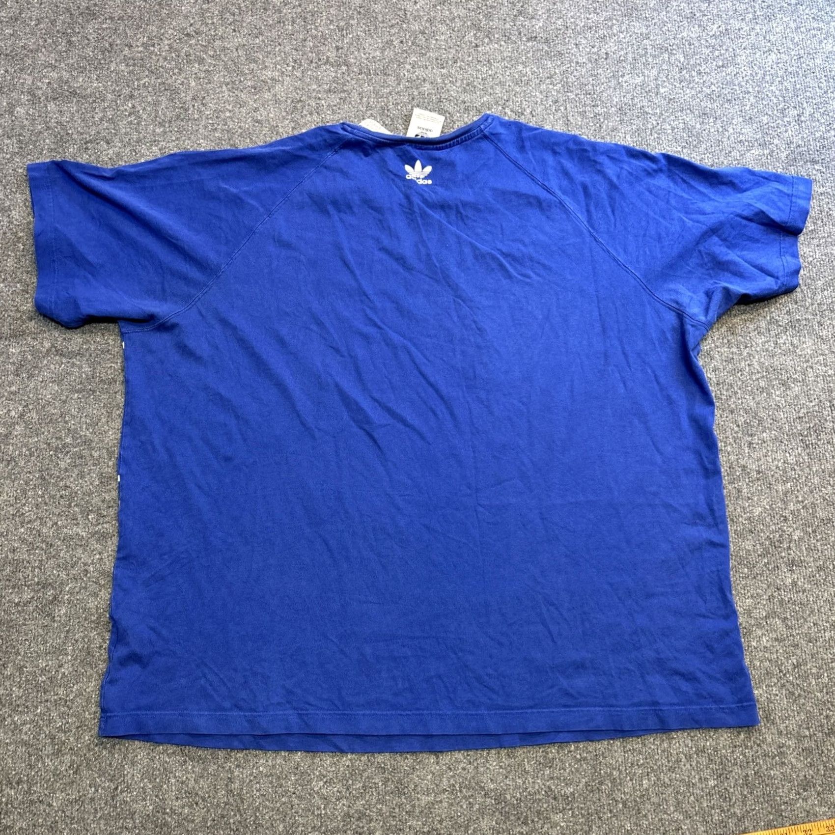 Adidas Adidas Originals Big Trefoil Outline Shirt - Mens 2XL Blue White - Vintage Condition Size US XXL / EU 58 / 5 - 5 Thumbnail