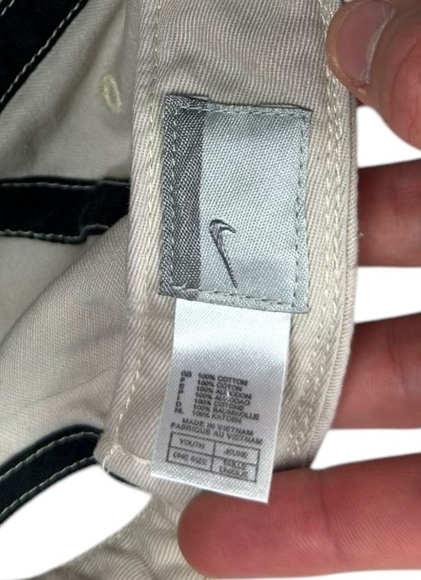 Nike Nike Gray Cotton Athletic Swoosh Adjustable Strapback Hat Size ONE SIZE - 7 Thumbnail