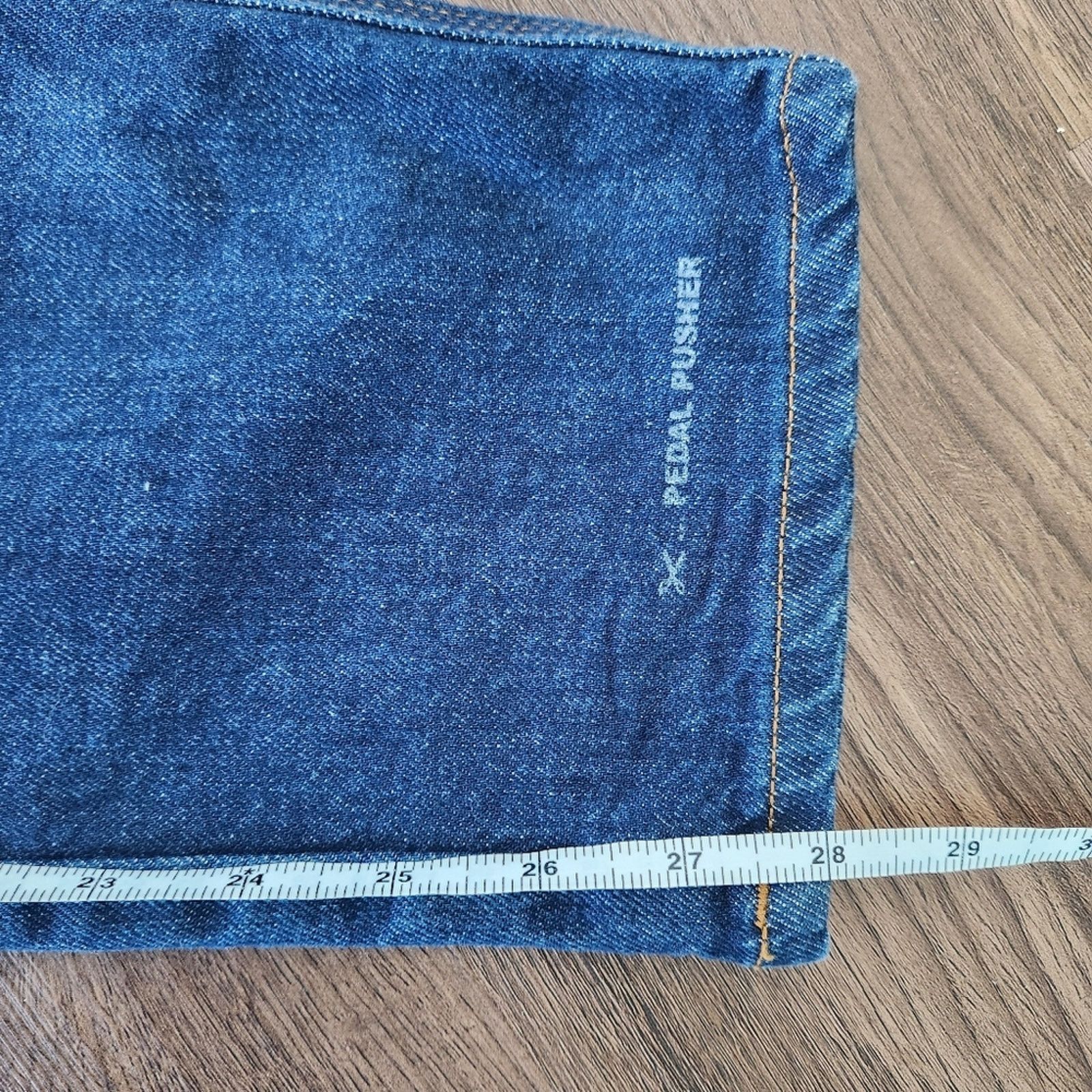 CLOSED CLOSED Pedal Pusher Jeans Blue 42 Designer Straight Leg Size 29" - 8 Thumbnail