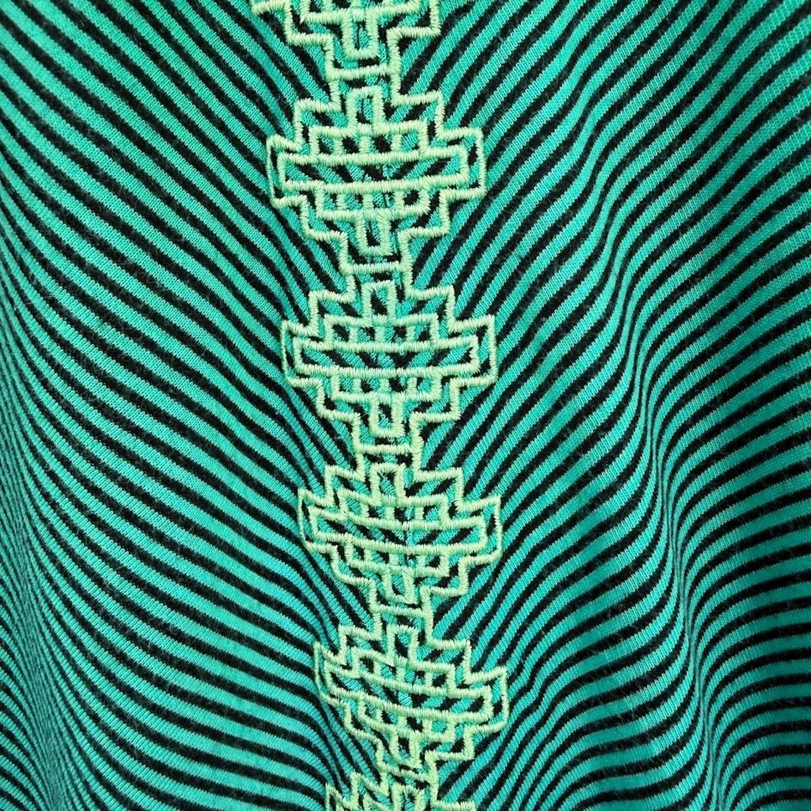 Prana prAna Maxi Skirt Green Striped Boho Stretch Womens Medium Size 30" / US 8 / IT 44 - 3 Thumbnail