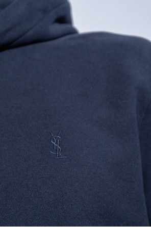 Saint Laurent Paris o1tp1o0125 Hoodie in Navy Size US XL / EU 56 / 4 - 4 Thumbnail
