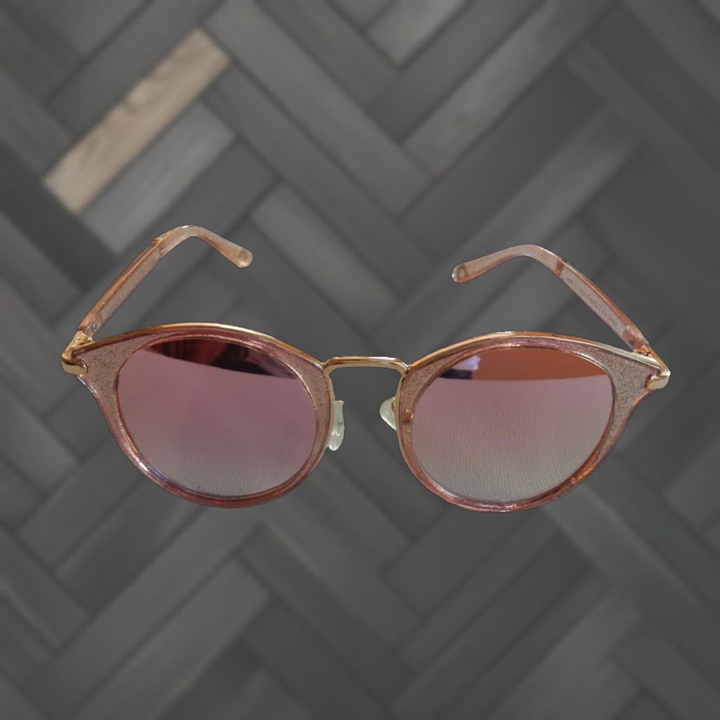 American Eagle Outfitters AMERICAN EAGLE Sunglasses 8189 Pink Glitter Womens Size ONE SIZE - 1 Thumbnail