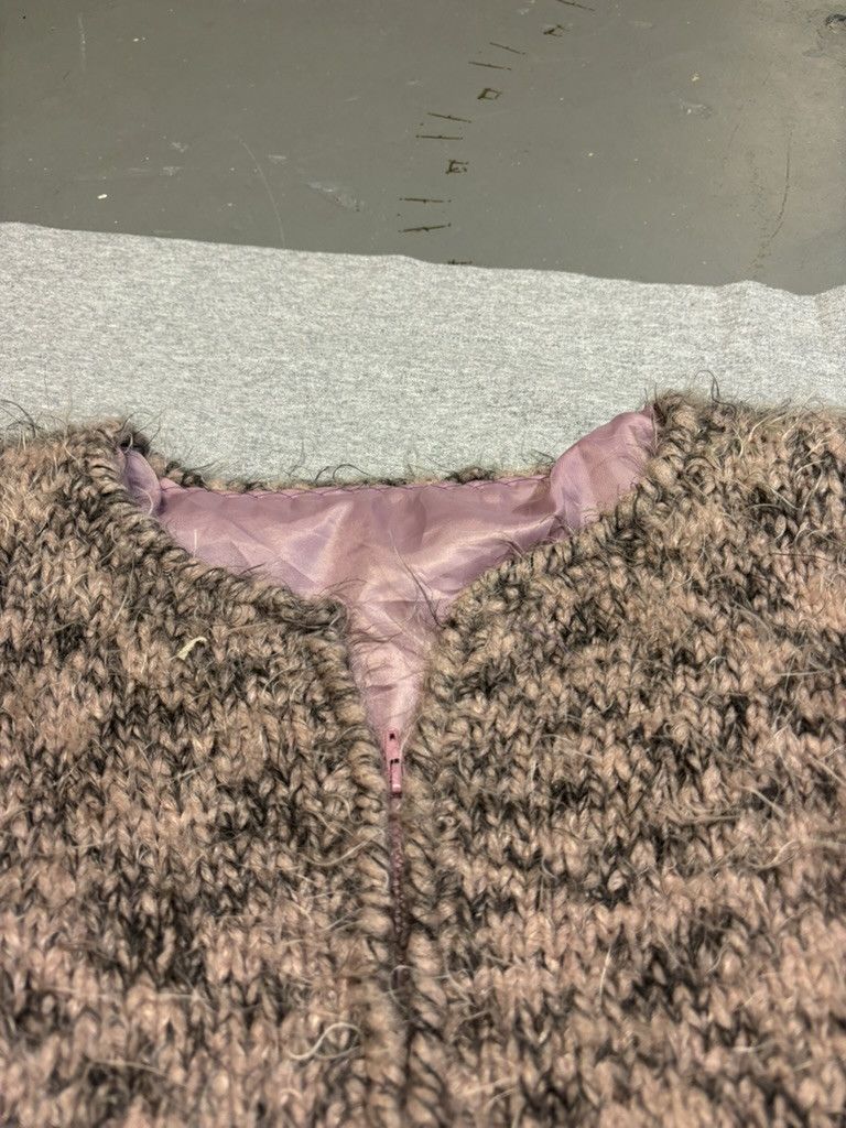 Other One-of-a-Kind Pink Bouclé Knit Zip Jacket Size L / US 10 / IT 46 - 7 Thumbnail