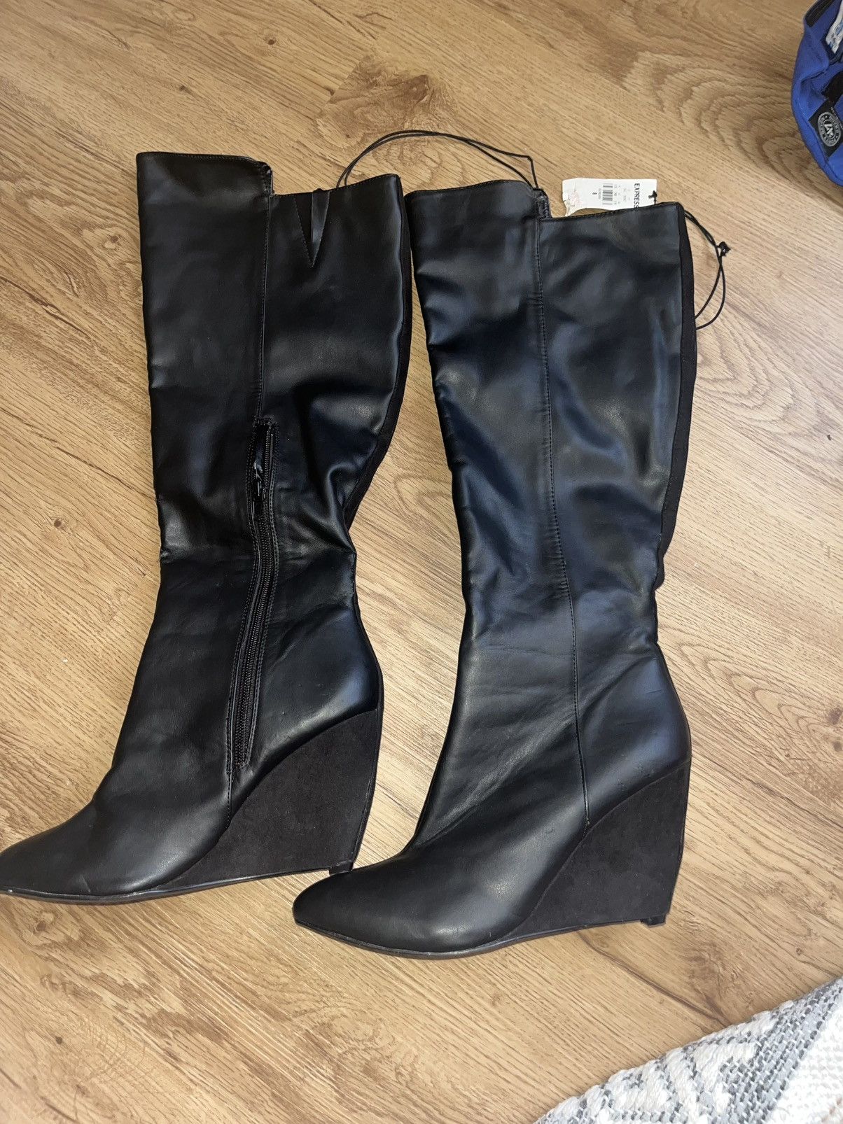 Express Black knee high boots Size US 8 / IT 38 - 1 Thumbnail