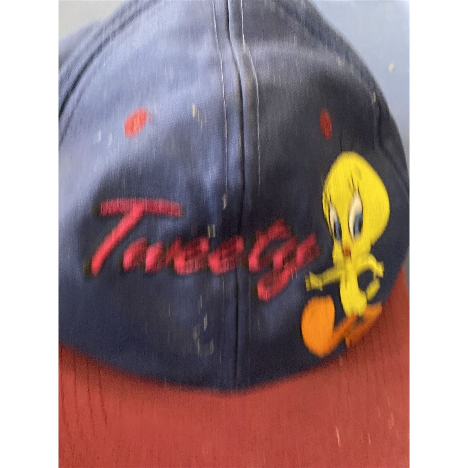 Warner Bros Vintage Hat Looney Tunes Tweety Bird Snapback Cap 1997 Size ONE SIZE - 3 Thumbnail