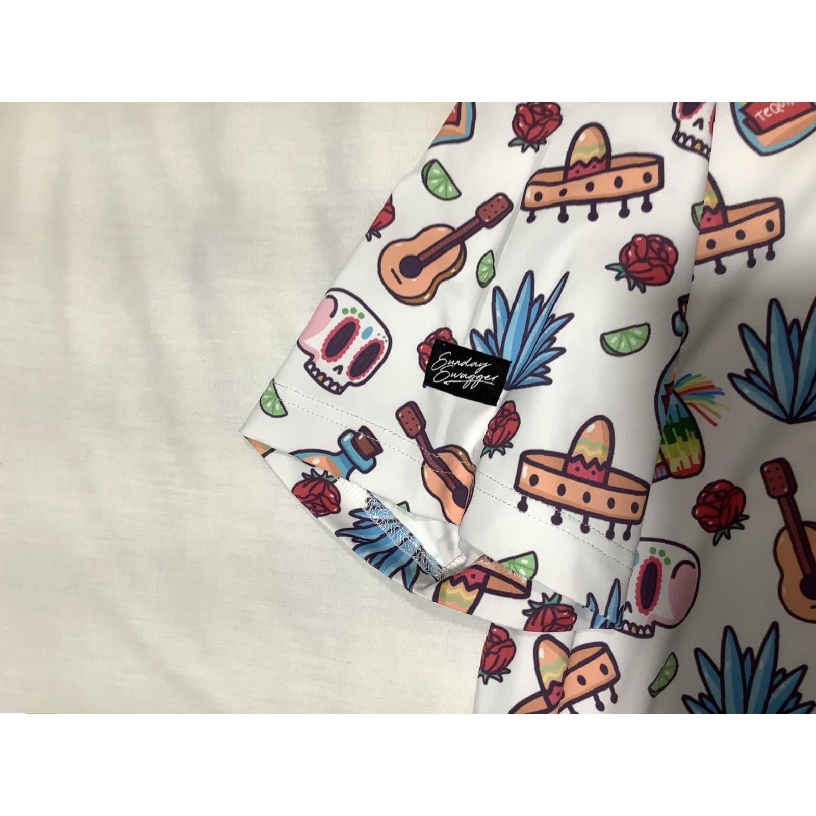 Vintage Sunday Swagger Don Julio Polo Shirt Mens L White Tequila Fiesta Golf Print Size US L / EU 52-54 / 3 - 4 Thumbnail