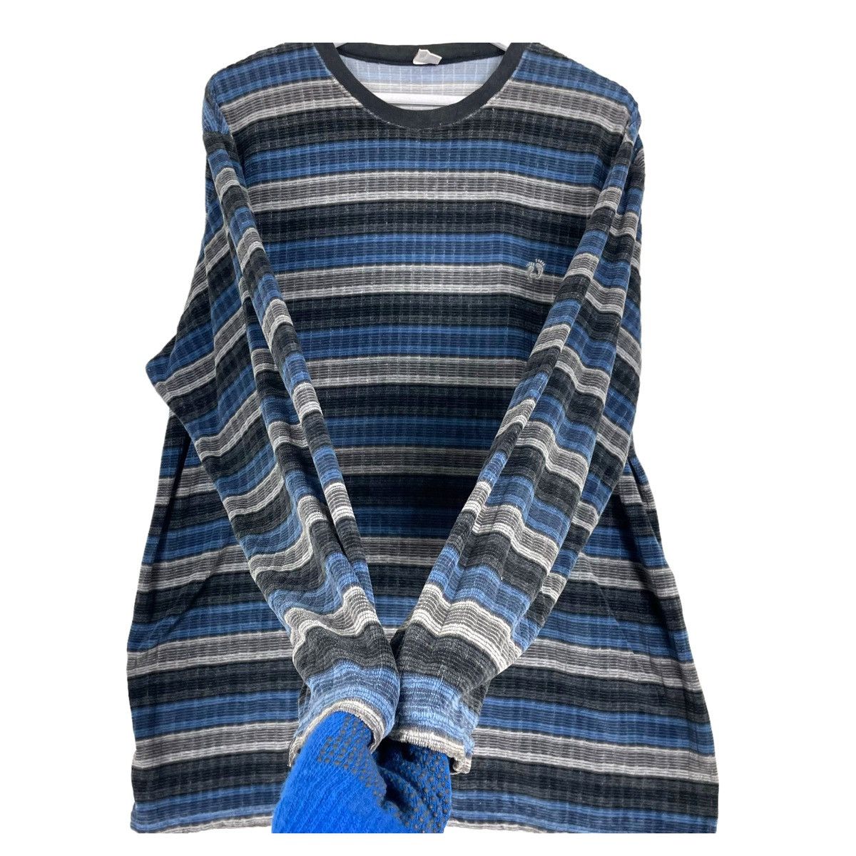 Hang Ten × Vintage 💥80s HANGTEN STRIPED CREWNECK PULLOVER LONGSLEEVE Size US L / EU 52-54 / 3 - 7 Thumbnail