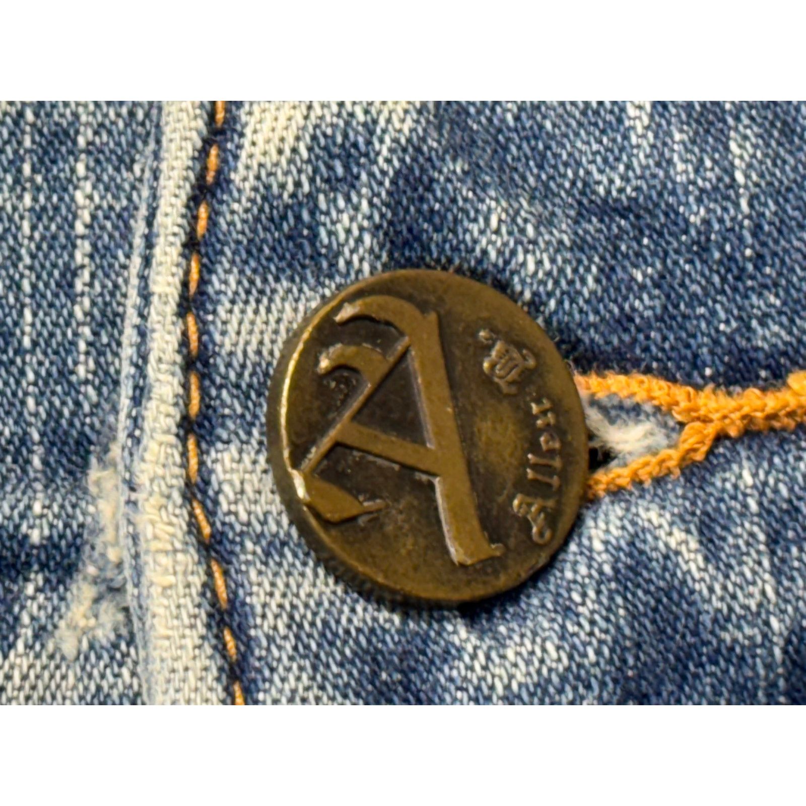 The Unbranded Brand Allen B Embellished Bootcut Jeans Blue Beaded Flare W32 Size 32" / US 10 / IT 46 - 13 Thumbnail