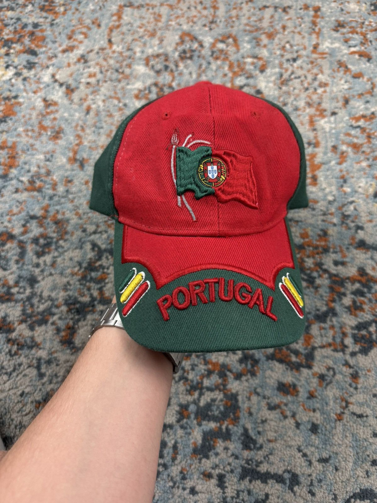 Vintage Vintage Y2K Portugal soccer football blokecore style hat cap Size ONE SIZE - 2 Thumbnail
