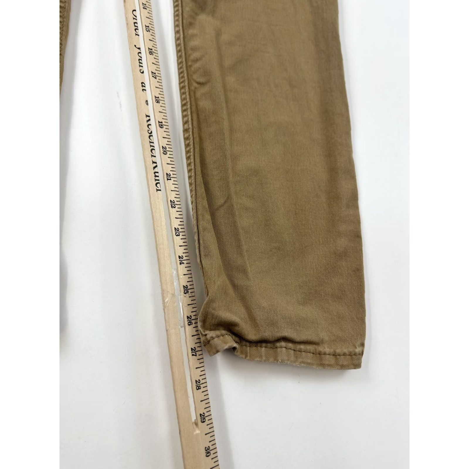 Levi's Levis 502 Jeans Slim Mens 29x27 (tagged 30x30) Beige Slim Size US 29 - 6 Thumbnail