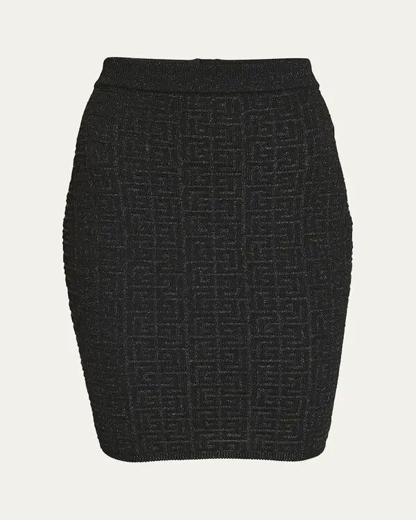 Balmain o1s1wg110825 Viscose Midi Skirt in Black Size 26" / US 2 / IT 38 - 1 Thumbnail