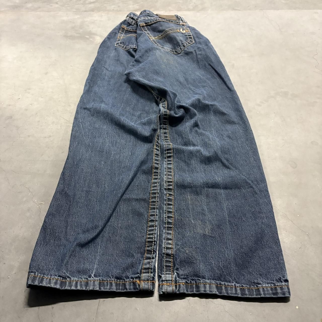 Vintage Crazy Vintage Y2K/2000s Straight Leg Dark Wash Flame Resistant Denim Jeans! Size US 36 / EU 52 - 6 Thumbnail