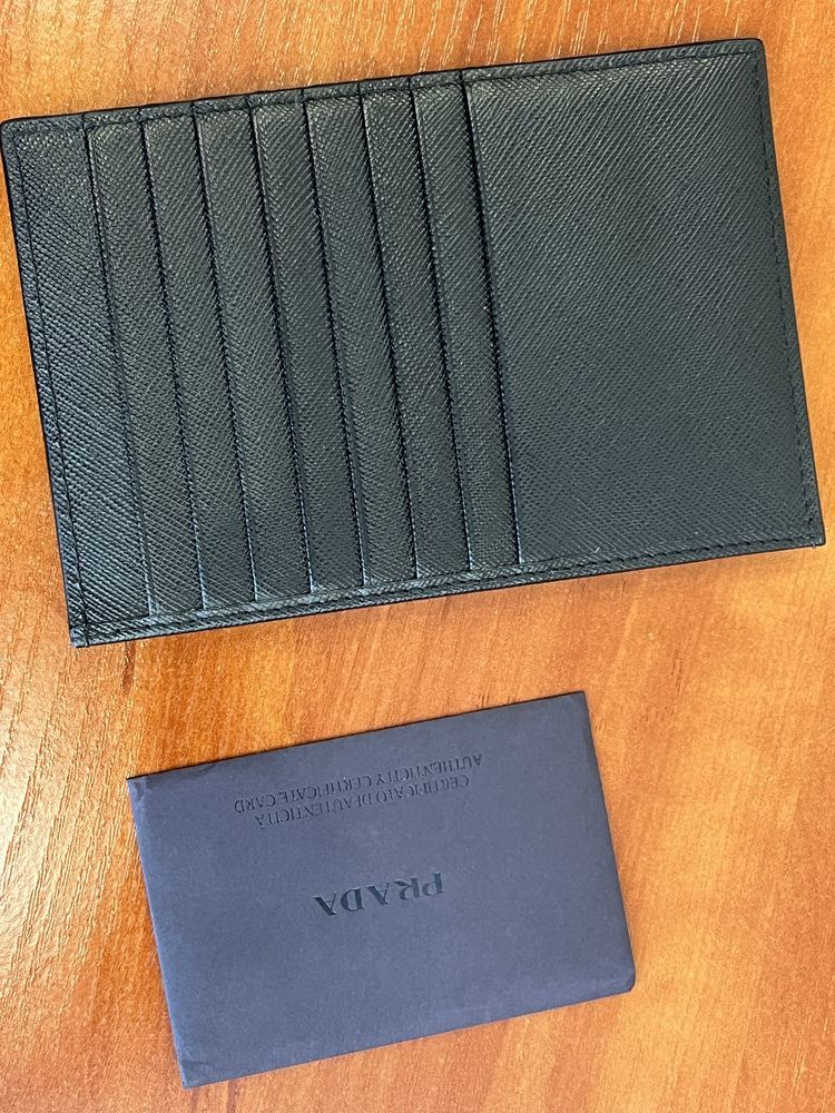 Prada Prada Saffiano Leather Cars Holder Wallet Size ONE SIZE - 4 Thumbnail