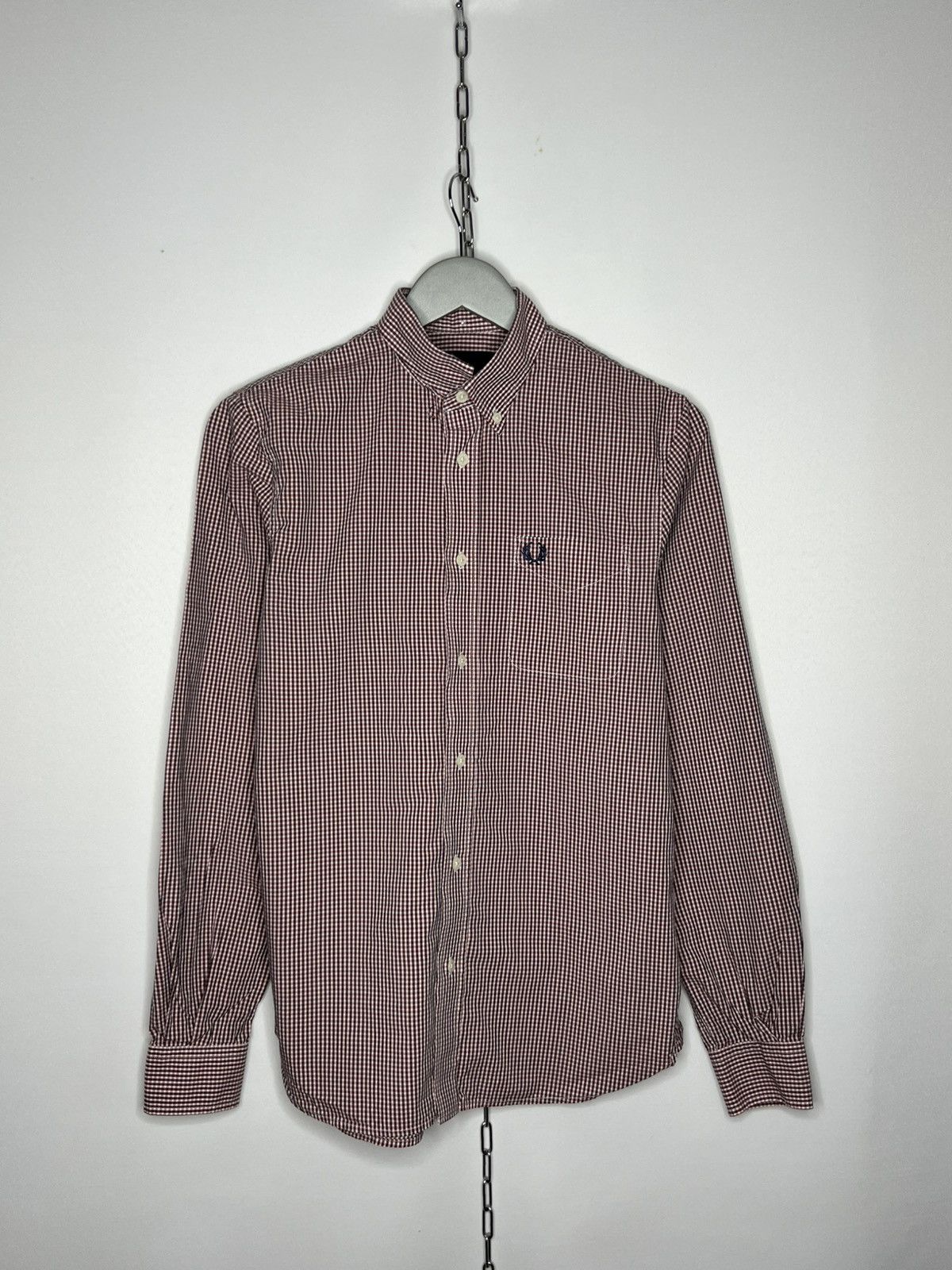 Fred Perry Fred Perry Plaid Shirt Long Sleeve Tee Based Size US S / EU 44-46 / 1 - 1 Thumbnail