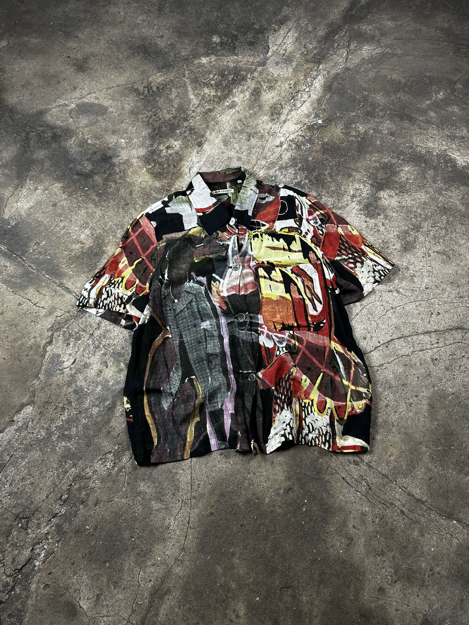 Our Legacy Our Legacy Abstract Square Short Sleeve Shirt Size US M / EU 48-50 / 2 - 1 Thumbnail