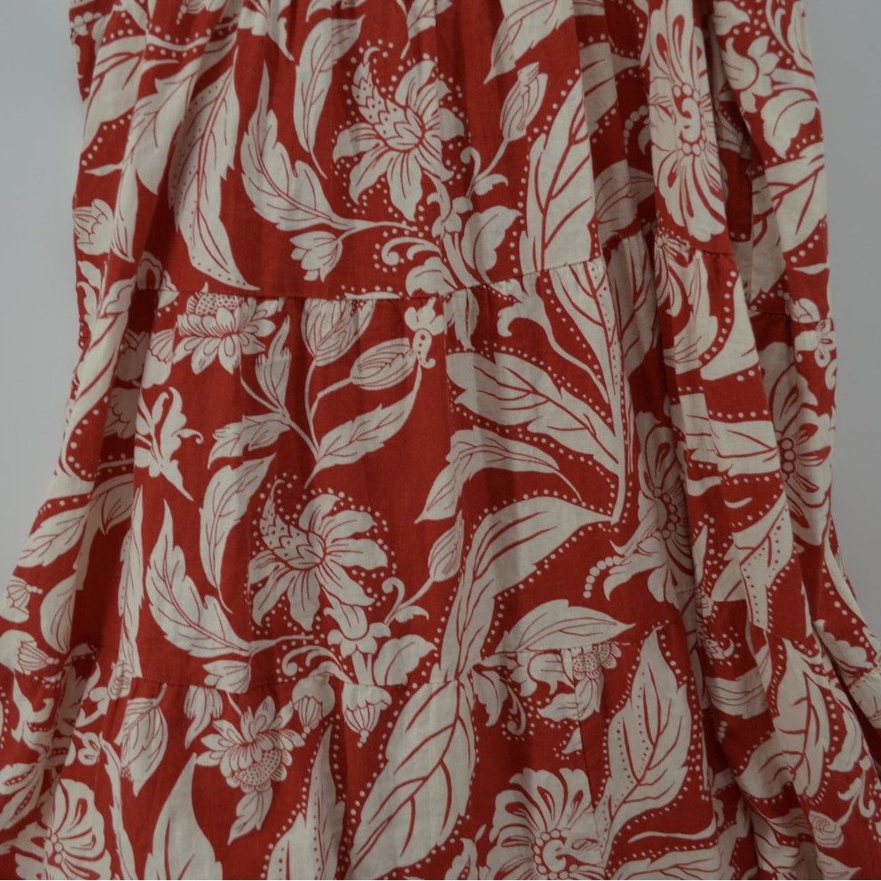 Other Who What Wear Batik Floral Aurora Red Dress Boho Plus Sz 1X Size XL / US 12-14 / IT 48-50 - 16 Thumbnail
