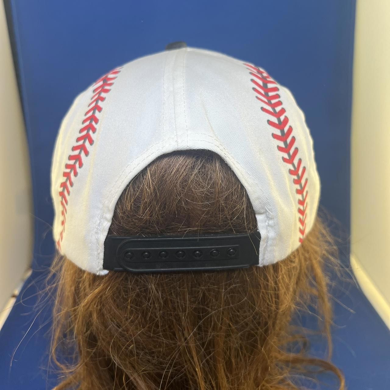 Designer Vintage Baseball-Themed Adjustable Cap with Stitch Design Size ONE SIZE - 4 Thumbnail
