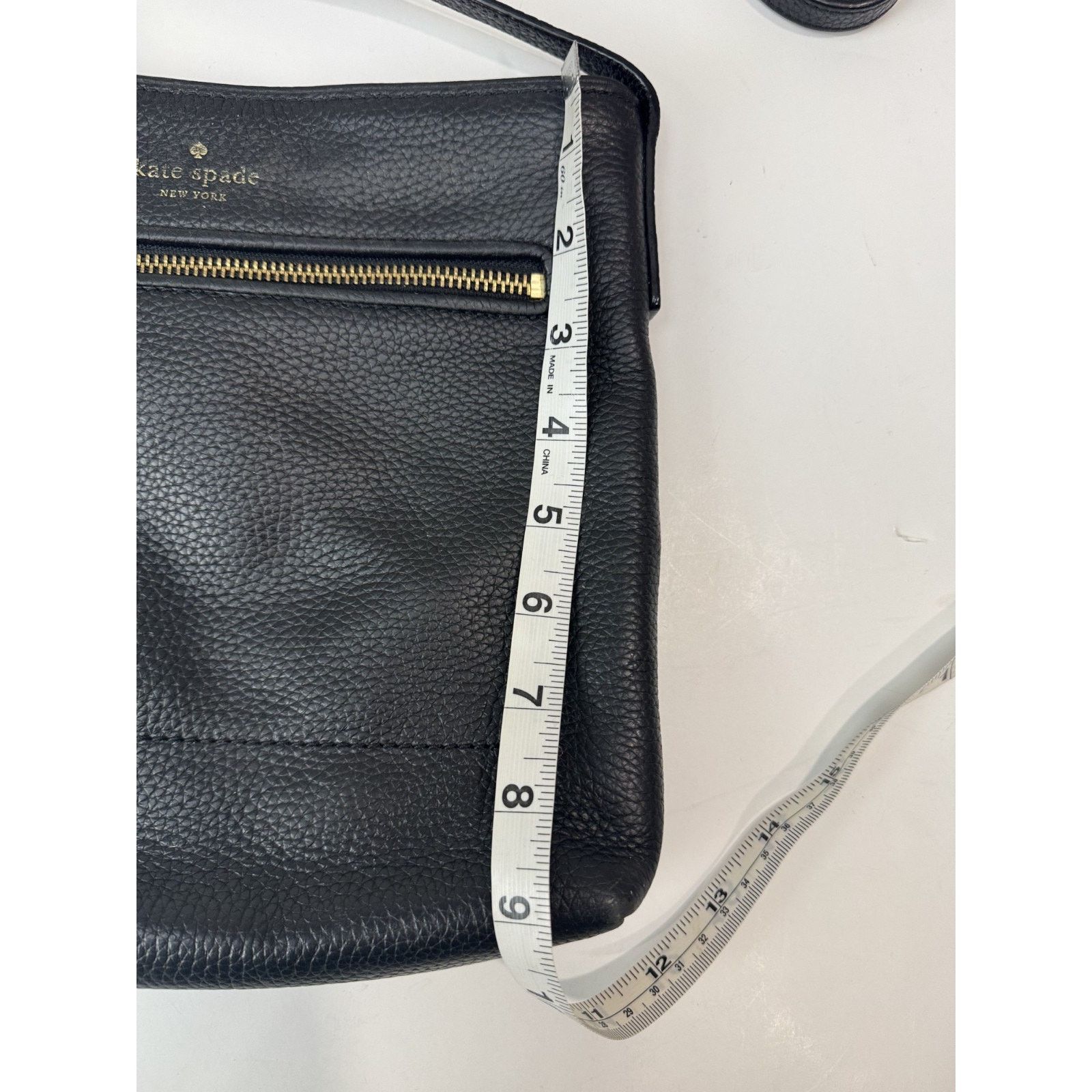 Kate Spade Kate Spade Black Pebbled Leather Crossbody Bag Tassel Medium Size ONE SIZE - 4 Thumbnail