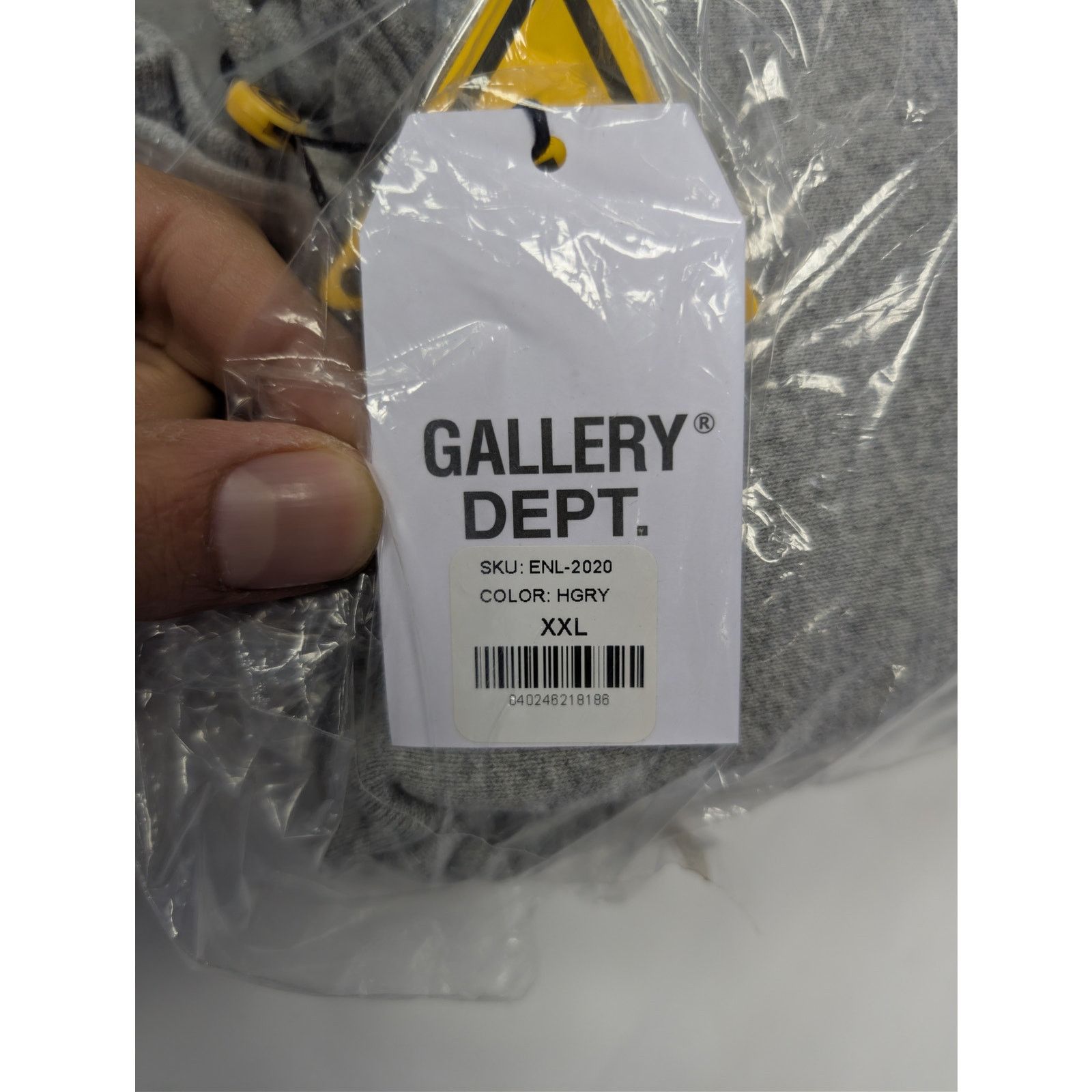 Gallery Dept. o1rshd1 Center Logo-Print Hoodie in Heather Grey Size US XXL / EU 58 / 5 - 20 Thumbnail