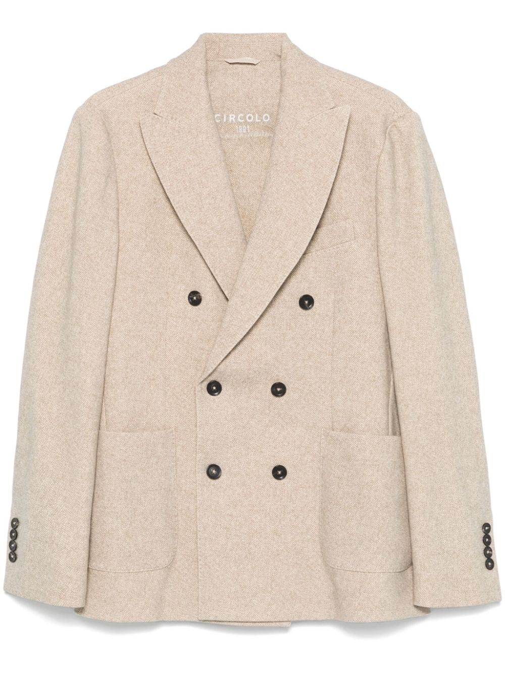 Circolo 1901 COTTON DOUBLE-BREASTED JACKET Size US S / EU 44-46 / 1 - 1 Thumbnail