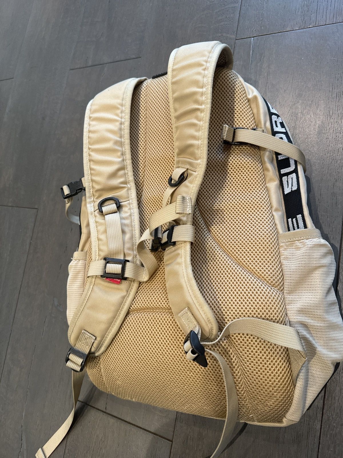 Pre-owned Cordera X Supreme Cordura Backpack Tan Beige