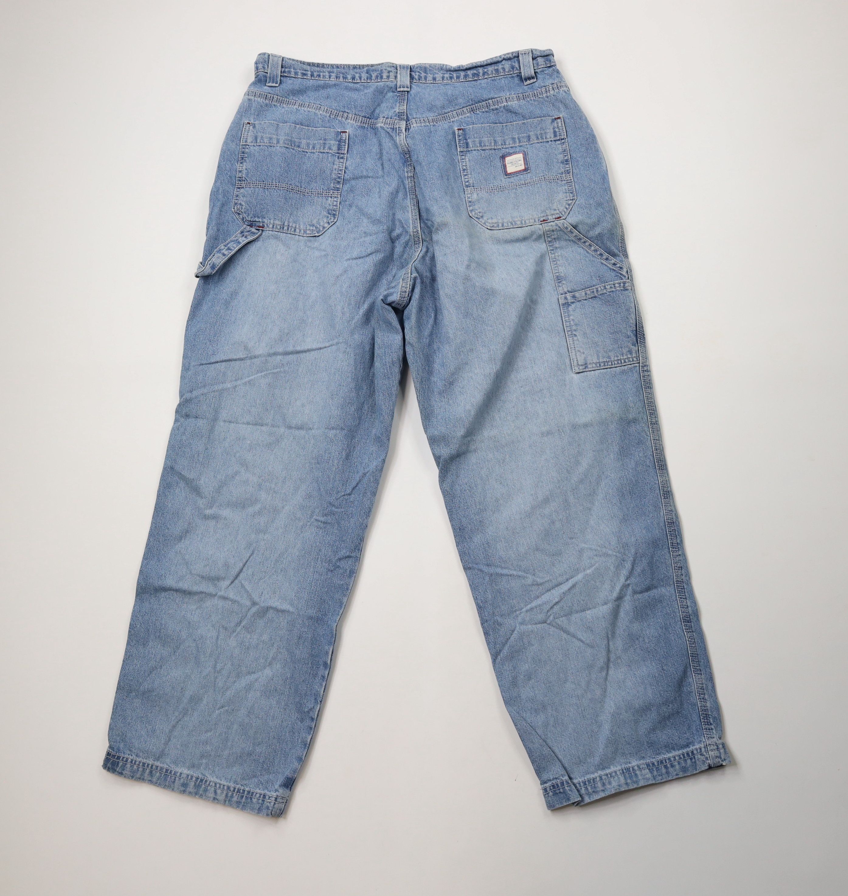 Vintage Vintage 90s Streetwear Baggy Wide Leg Carpenter Denim Jeans Size US 36 / EU 52 - 11 Thumbnail