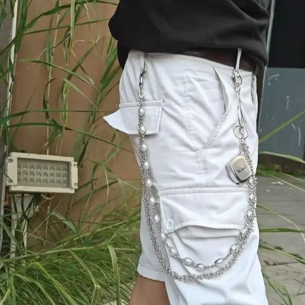 Vintage Masumizu x Juri Pearl Layer Waist Metal Wallet Chain Size ONE SIZE - 2 Thumbnail