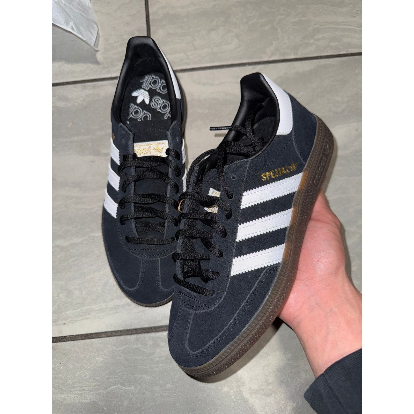 Adidas Adidas Handball Spezial Black Gum 12M Size US 12 / EU 45 - 1 Thumbnail