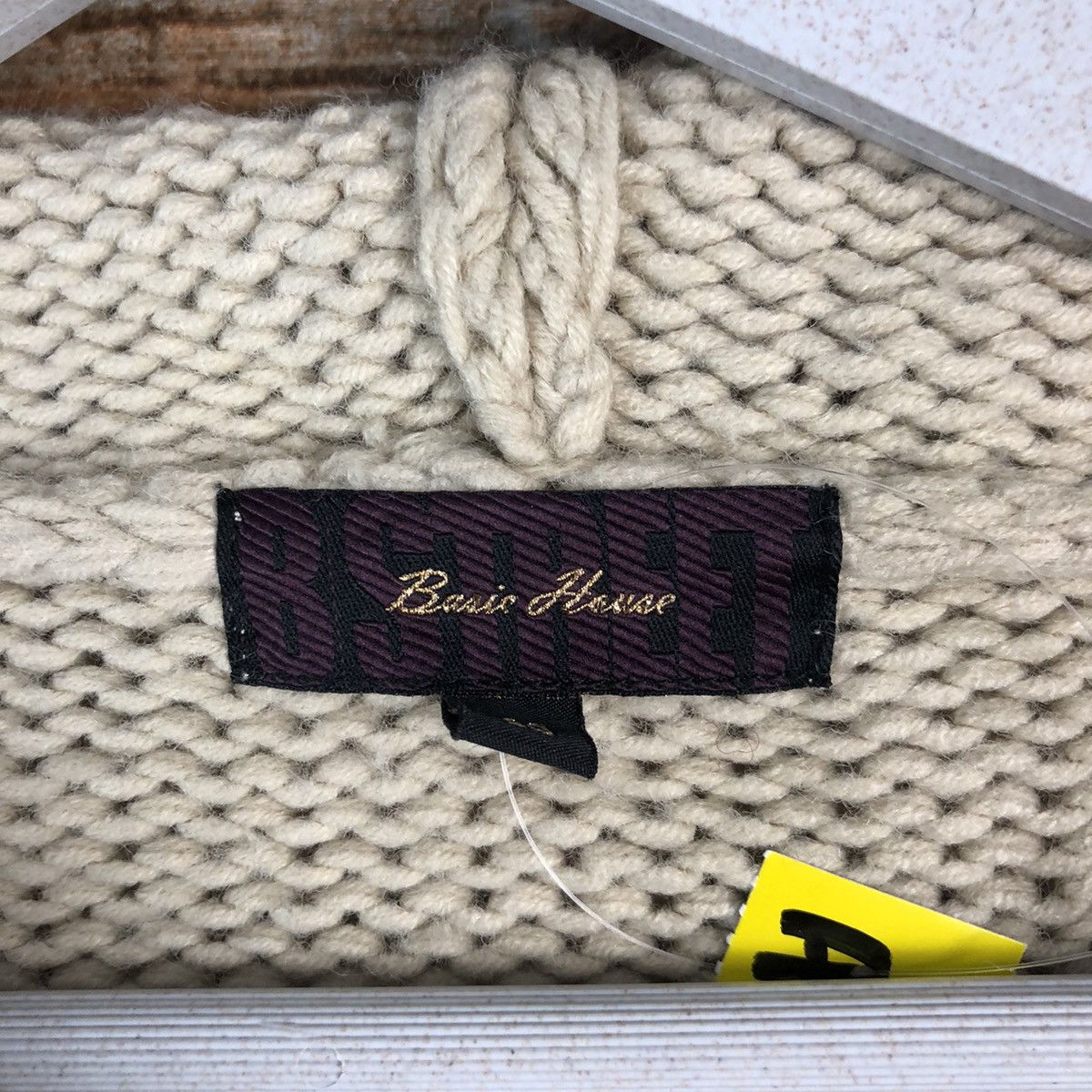 Japanese Brand Basic Home Brown art Cardigan Knitwear #A1490 Size S / US 4 / IT 40 - 9 Thumbnail