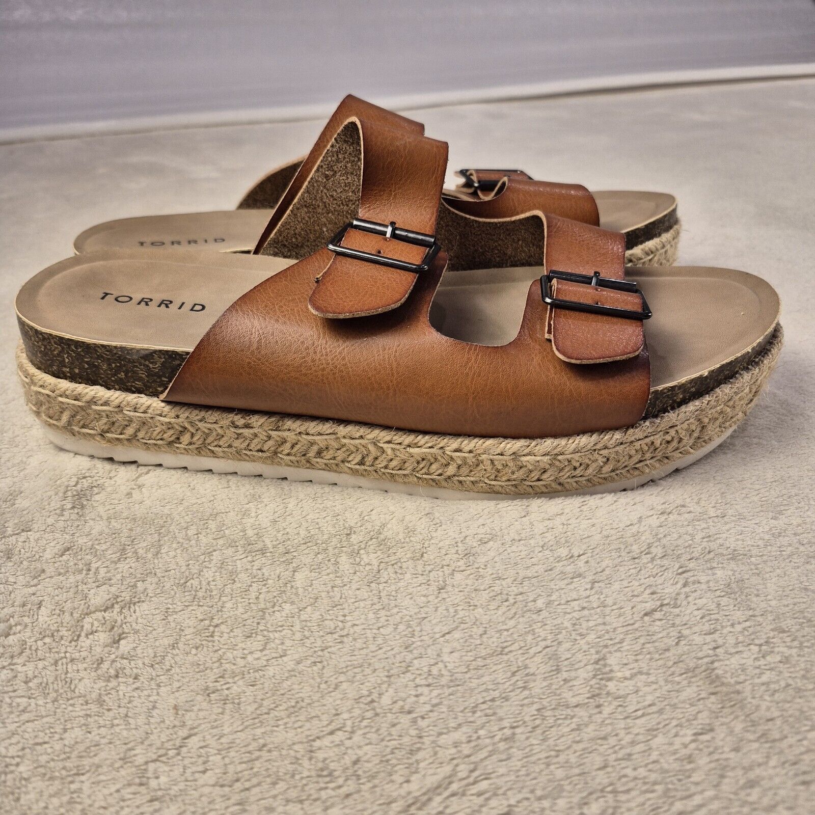 &Daughter Torrid Women’s 12 Double Buckle Wide Width Platform Sandal Size US 12 / IT 42 - 2 Thumbnail