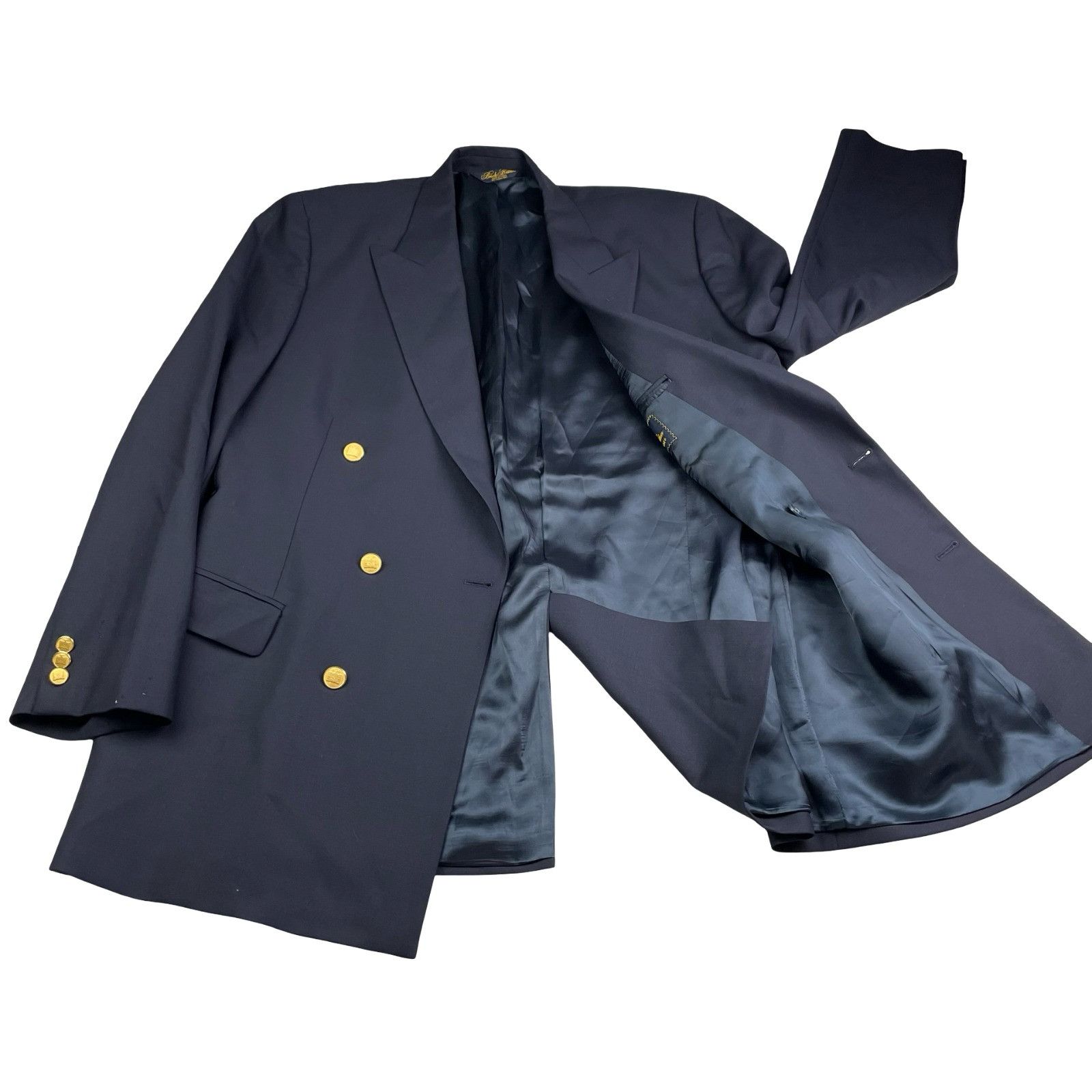 Brooks Brothers Brooks Brothers Men’s Brooksease Gold Buttons Double Breaste Size 44L - 3 Thumbnail