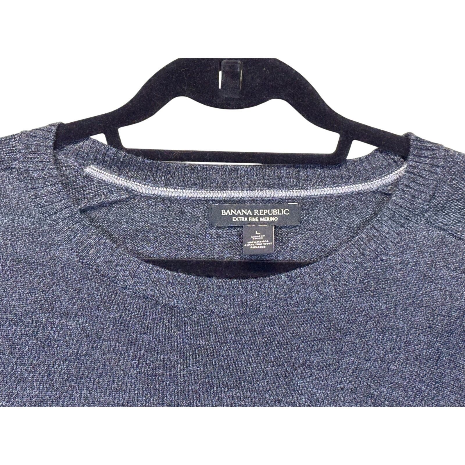 Banana Republic Banana Republic Men's Merino Wool Blue Size L Preowned Size US L / EU 52-54 / 3 - 7 Thumbnail