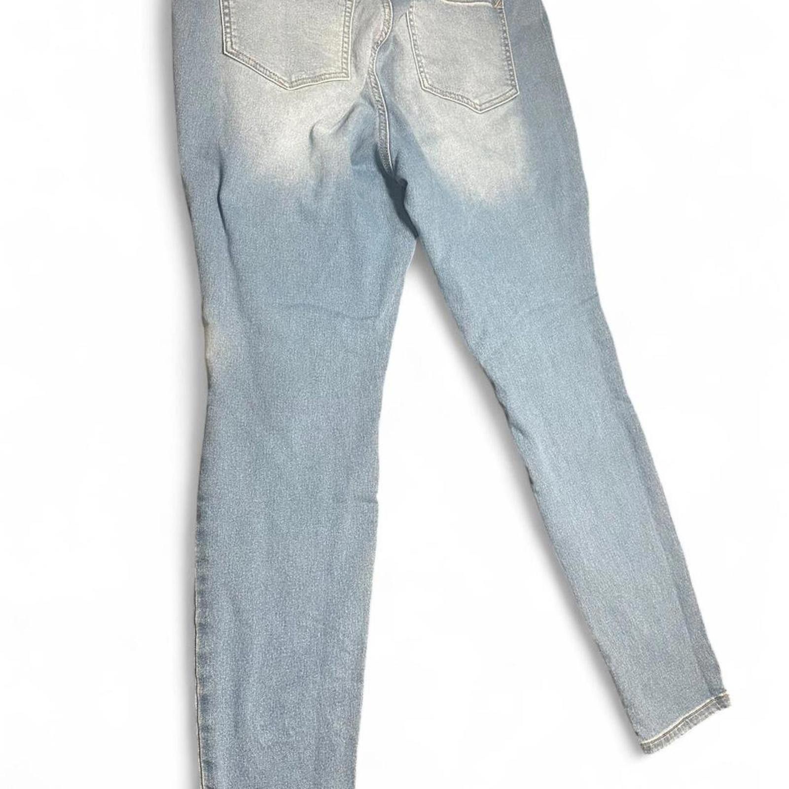 L.E.I. Light blue skinny jeans with stretchy waistband #casualjeans Size 40" / US 18 - 3 Thumbnail