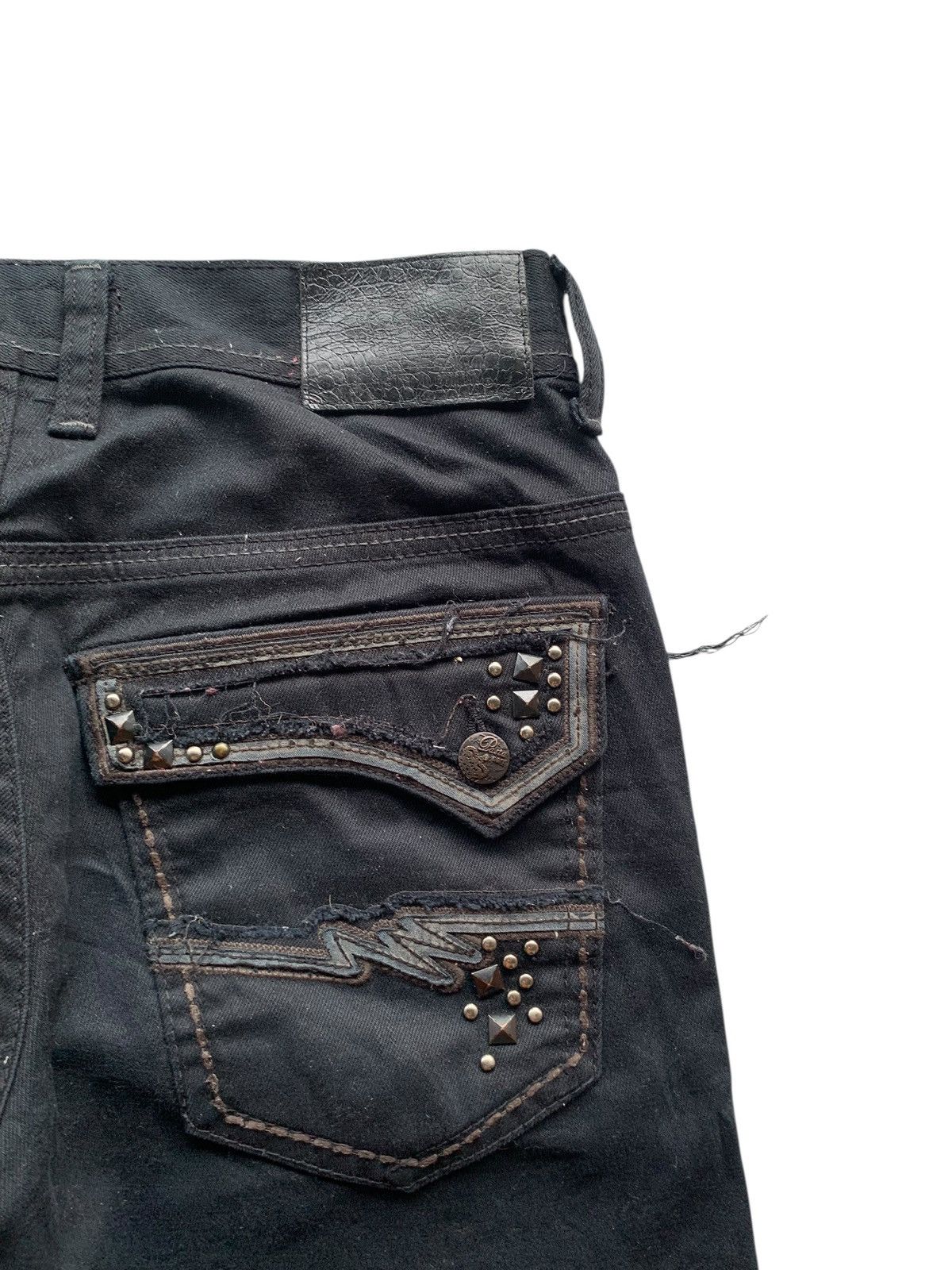 Tornado Mart PUNK PASTA DENIM STUDDED JAPANESE STYLE PANTS Size US 29 - 15 Thumbnail